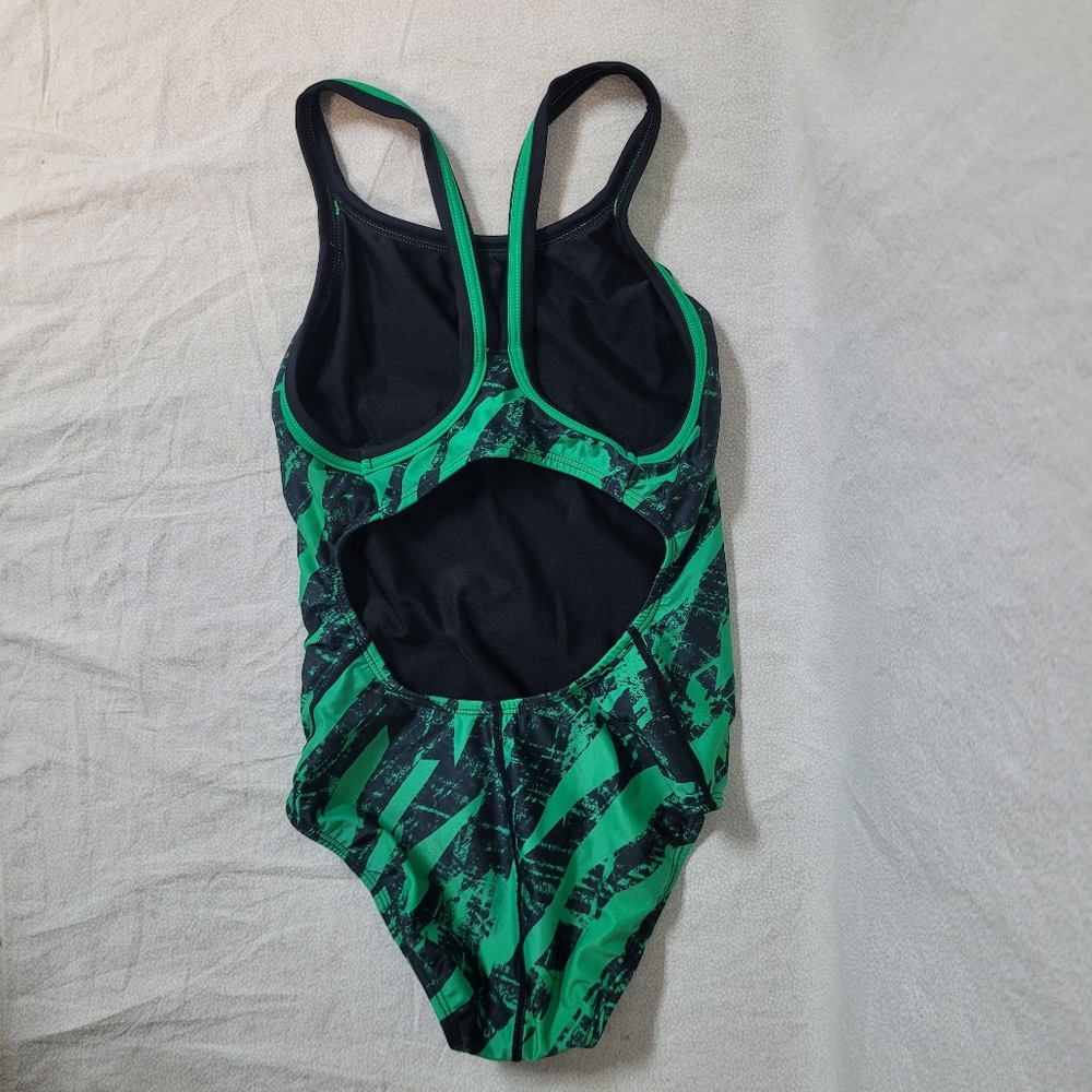Dolfin XtraSleek Eco Women's Sliver DBX Back One Piece Swimsuit, Womens Size 26 - Picture 2 of 4